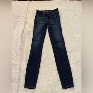 American Eagle skinny jean!Size:2(long), Color:Blue